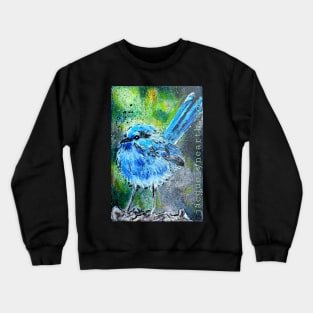 Baby Blue Fairy Wren Crewneck Sweatshirt